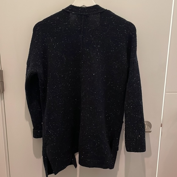 Abercrombie & Fitch - Navy Blue Long Knit Cardigan - Picture 3 of 3